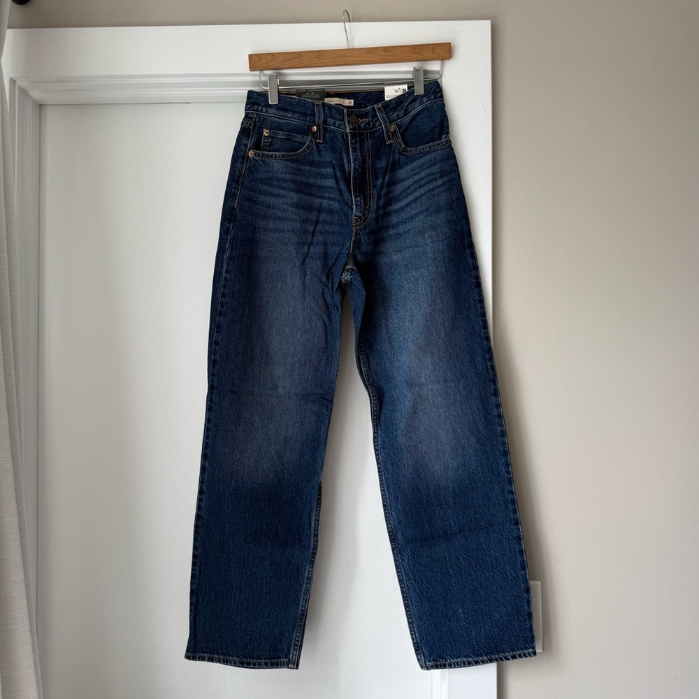 Levi’s dark wash baggy dad jean